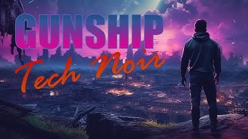 Gunship, Tech Noir | AI Illustrated LYRICS | Cyberpunk Animation Style