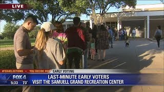 Last minute early voters hit the polls across North Texas