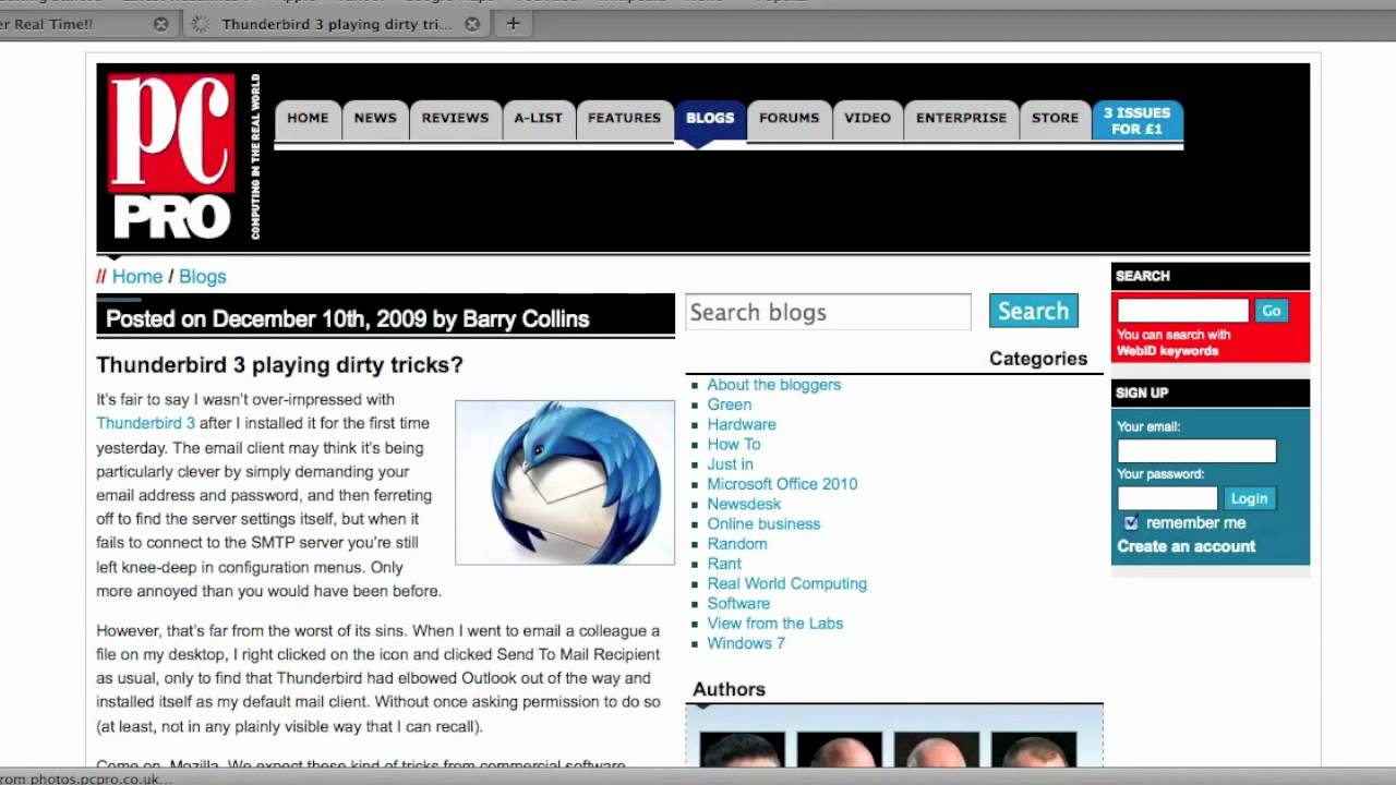 Really realtime twitter client - current state