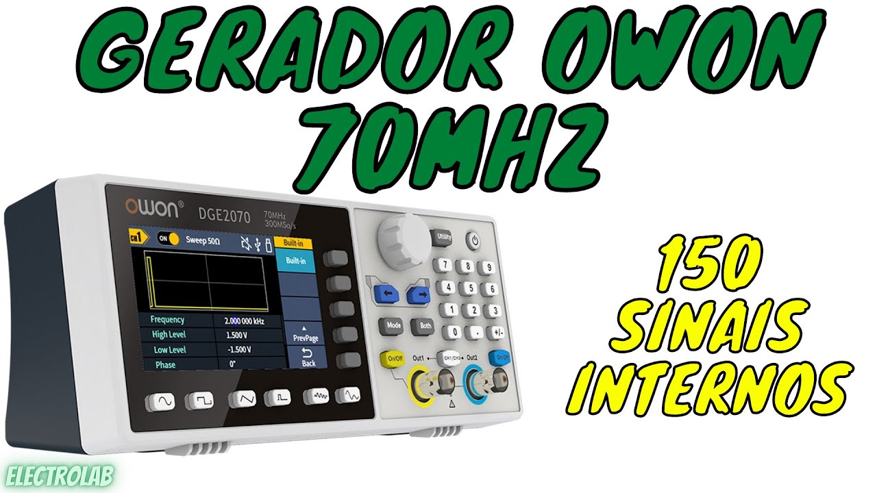 Owon DGE2070 Function Generator - 70MHz - TOP!! - YouTube