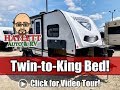 (Sold) UPDATED 2020 Winnebago 2108TB Twin to King Bed Carpetless Mini Ultralite Travel Trailer
