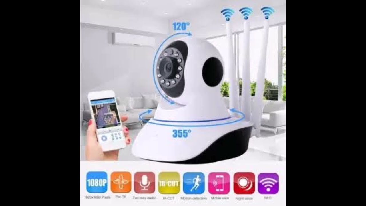 Wifi smart Net Camera | CCTV Camera | Triple Antenna V380 pro | IP Camera | v380 Pro