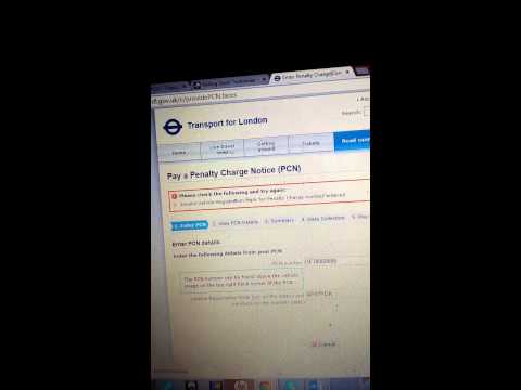 Tfl parking ticket system doesn't recognise my car