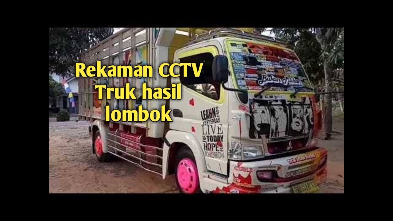 Rekaman CCTV truk  hasil  Lombok  laka di jember YouTube