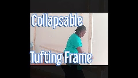 Collapsable Tufting Frame #tuftingframe