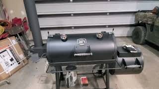 Oklahoma Joe Highland offset smoker mods right out of the Box/ part 4/ completed