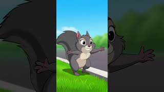Smartest Squirrel Ever! 🥜🚗 Yeh gilehri toh Einstein nikli #babylearningvideo #smartwork #shortvideo