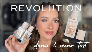 Makeup Revolution Skin Silk Foundation Demo + Wear Test