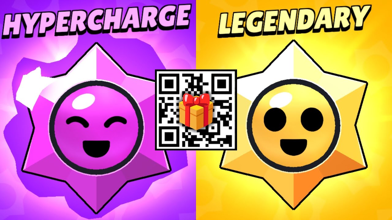 Free Gift! 🎁 New Secret Legendary Starr Drop & Hypercharge QR Code - Brawl Stars