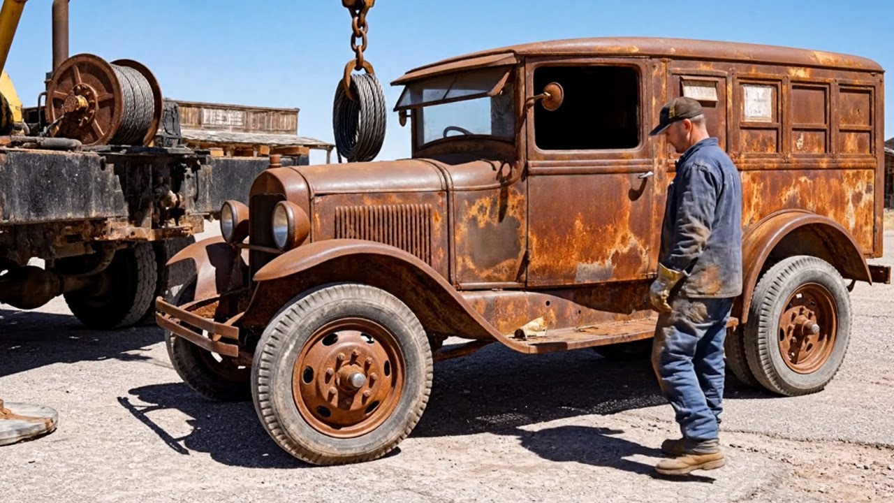 $75,000 Bought Abandoned Post Office Land — Found a 1925 U.S. Mail Truck | Full Rust Restoration
