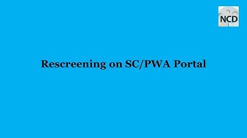Rescreening on SHC Portal/PWA