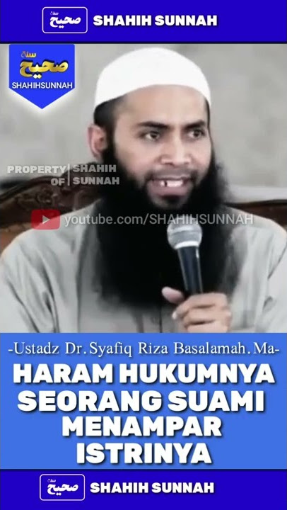 HARAM HUKUMNYA SUAMI MENAMPAR ISTRI | USTADZ SYAFIQ RIZA BASALAMAH #shorts #kajian #sunnah #ceramah