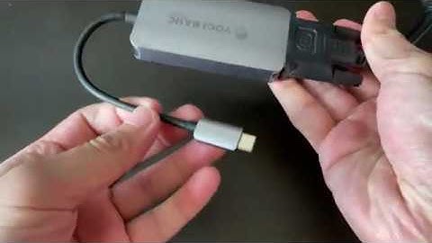 Yogi Basic USB-C to Dual Link DVI Video Adapter - Silent Unboxing
