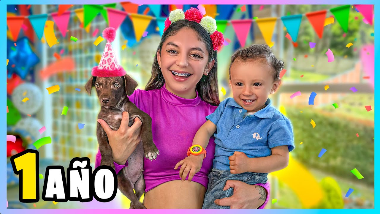 ¡CELEBRAMOS el CUMPLEAÑOS de la PRIMER MASCOTA de MI HIJO !🎂🥳