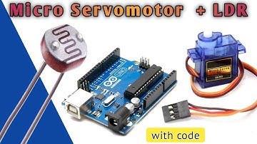 How to #servomotor control using LDR with Arduino uno