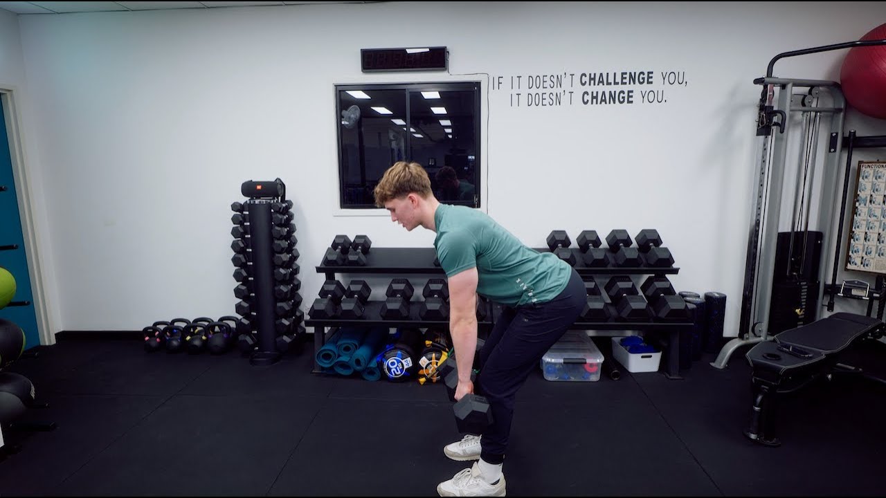How to do a Romanian deadlift with dumbbells - YouTube