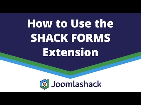 Joomla！のShackForms拡張機能の使用方法