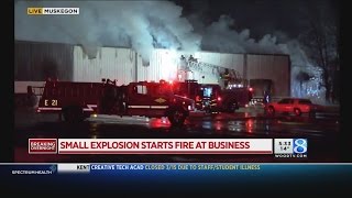 Firefighters on scene of massive business fire in Muskegon