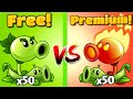 PvZ 2 Hard Challenge - 50 Plants Boosted Pea Vine Vs 100 Sunday Edition Zombies Level 7