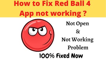 How to Fix Red Ball 4 App Not Working Problem Android & Ios - Not Open Problem Solved | AllTechapple
