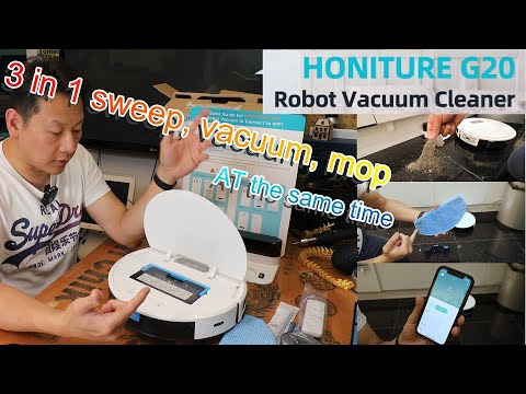 HONITURE G20 Robotic Vacuums Unboxing and review by Benson