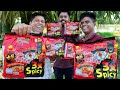WORLD'S HOTTEST NOODLES | 3X spicy Noodles Eating Challenge | Made In  Korea
