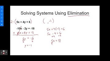 More Challenging Elimination Video - Google Slides