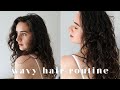 MY NATURAL WAVY HAIR ROUTINE