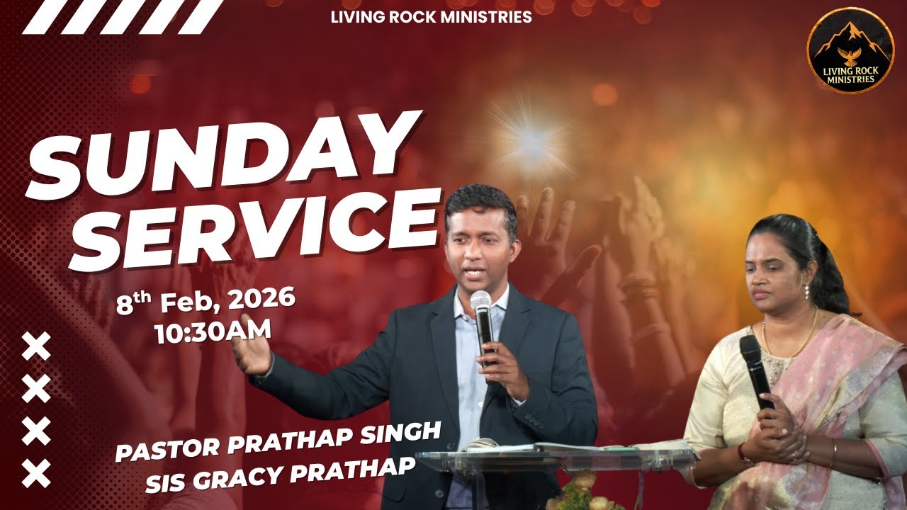 08 February 2026 # Pas Prathap Singh #Sis Gracy Prathap #LivingRockChurch #chennai