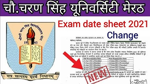 Ccsu new date sheet 2021 | Chaudhary Charan Singh University new Exam time table 2021