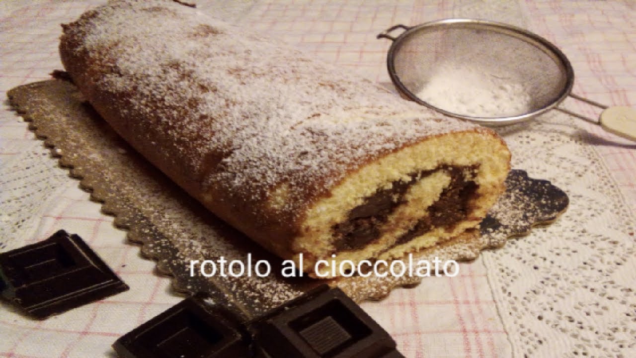 ROTOLO CON CREMA AL CIOCCOLATO. Idea dolce per la festa della mamma