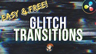 Easy GLITCH TRANSITIONS without Fusion! Davinci Resolve  8 Minute Friday #37