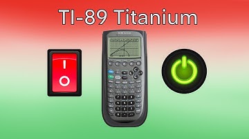 How to Turn TI-89 Titanium Graphing Calculator On and Off