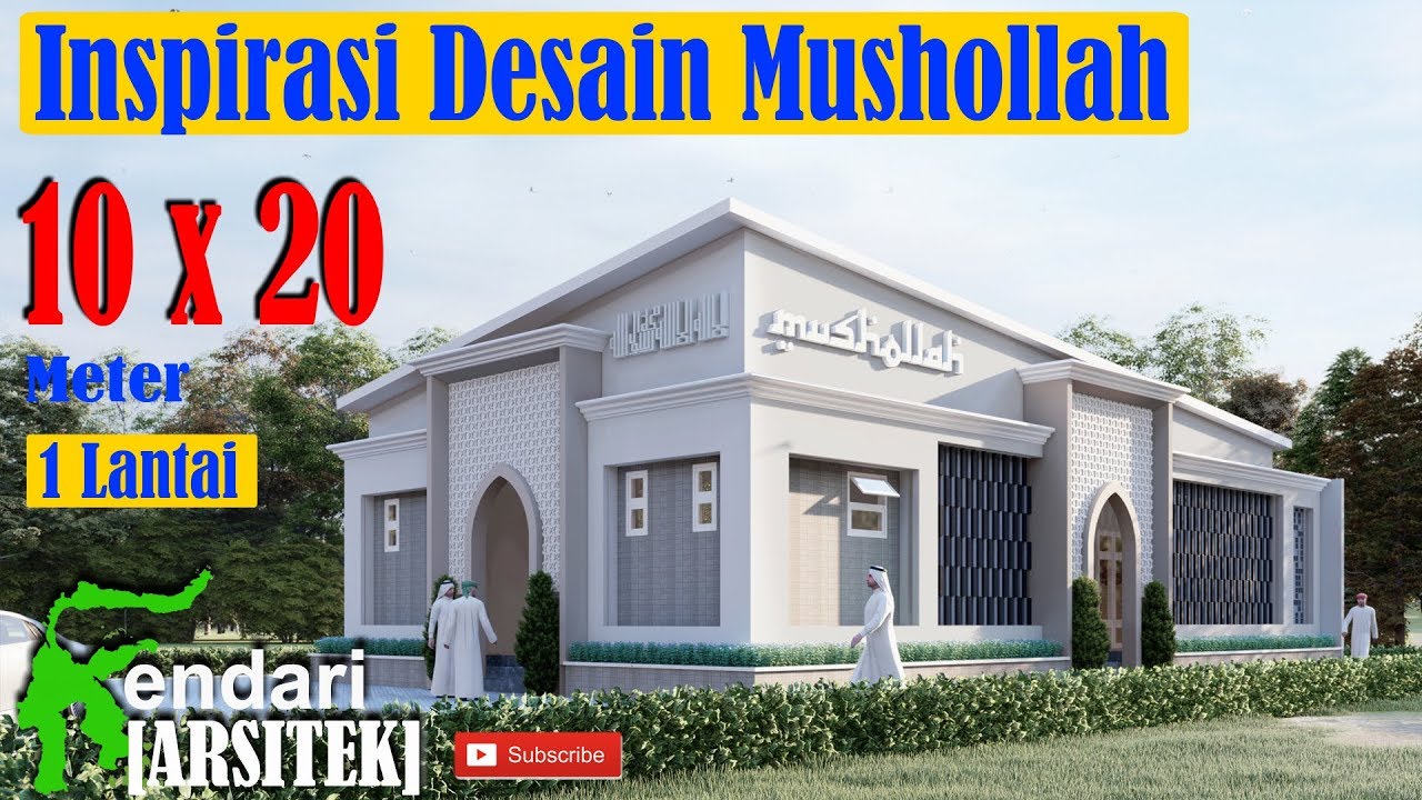 Desain Masjid Minimalis  1 Lantai Rumah Joglo Limasan Work