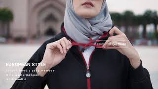 HIJACKET BASIC BLACK - Jaket Wanita Muslimah Jaket Hijaber Jaket Panjang