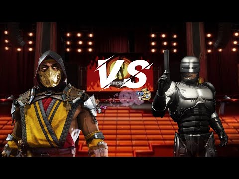 Mortal Kombat 11-🔥Scorpion🔥 VS 🤖Robocop🤖-BÜTÜN DİYALOGLAR (TÜRKÇE ALTYAZILI)