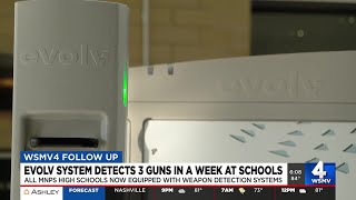 3 guns discovered by new weapon detection system at Nashville high schools in one week