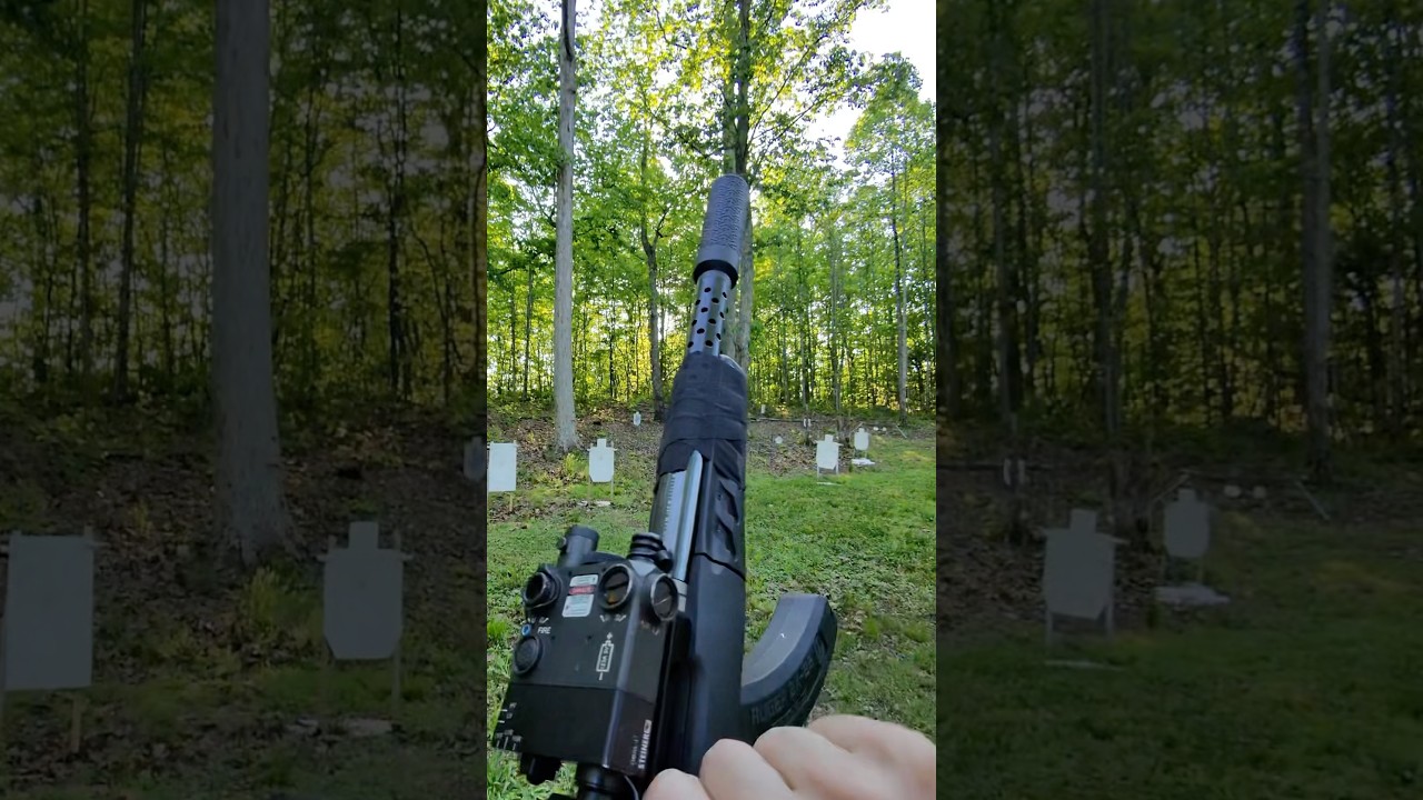 Ruger Charger Takedown Lite with some extra goodies POV Range Plinking 