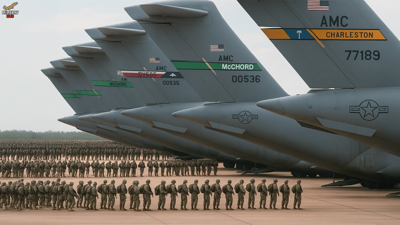 High Tension! Thousands of US Paratroopers Conduct Airborne Operation With NATO Allies!