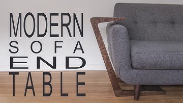 Modern Cantilevered Sofa End Table