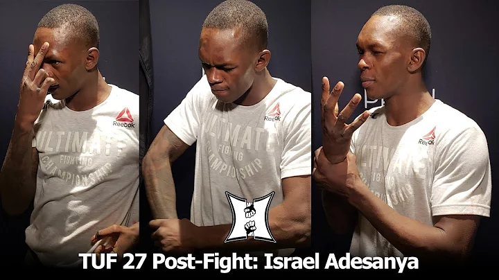 TUF 27 Finale: Israel Adesanya On His Dominant Performance Against #8 Ranked UFC MW Tavares