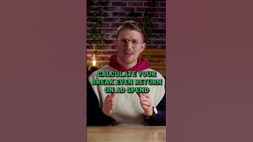 How to calculate your breakeven Return On Ad Spend (ROAS) in under 60 seconds. #advertising  #roas