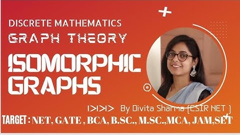 Isomorphic graphs #graphtheory  #discretemathematics #divita #engineeringmatematics #mca