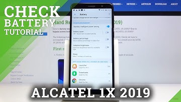 How to Check Battery Percentage in ALCATEL 1X 2019 – Show Battery Information