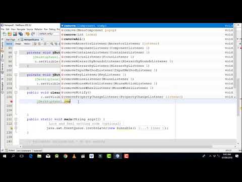 java swing netbeans tutorial 07 Remove previous jinternal frame