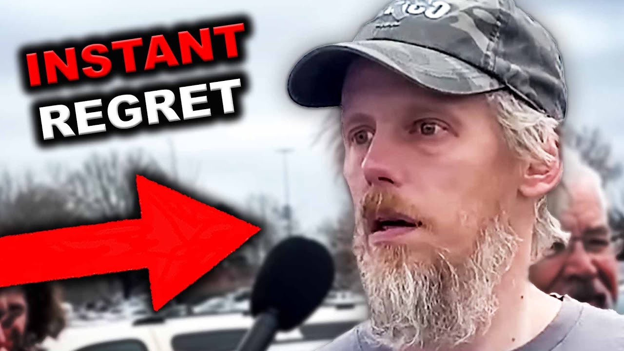 Trump Supporter Realizes He Sounds STUPID... Can Not Recover