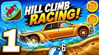Hill Climb Racing Gameplay Walkthrough Part 1 | Luxury Car Racing | Android & iOS screenshot 3