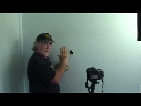 How to patch a hole from door knob being pushed through wall. Using the most basic procedure! Easy