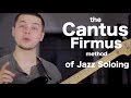 Cool jazz soloing technique - the Cantus Firmus Method [ AN's Bass Lessons #20 ]