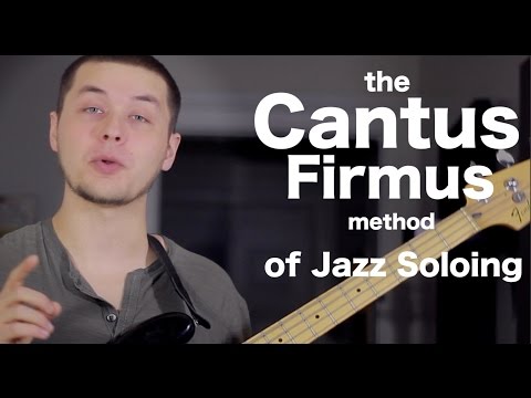 Cool jazz soloing technique - the Cantus Firmus Method [ AN&rsquo;s Bass Lessons #20 ]